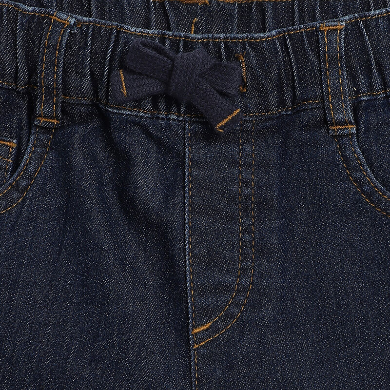 Boys Dark Blue Solid Long Trousers image number 2